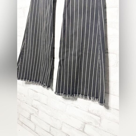 KanCan Lura High Rise Flare Jeans Pinstripe Flare - Picture 5 of 13